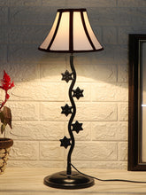 Black & White Cotton Zig Zag Star Table Lamp with Iron Base (AE17)